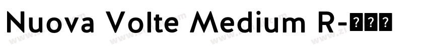 Nuova Volte Medium R字体转换
